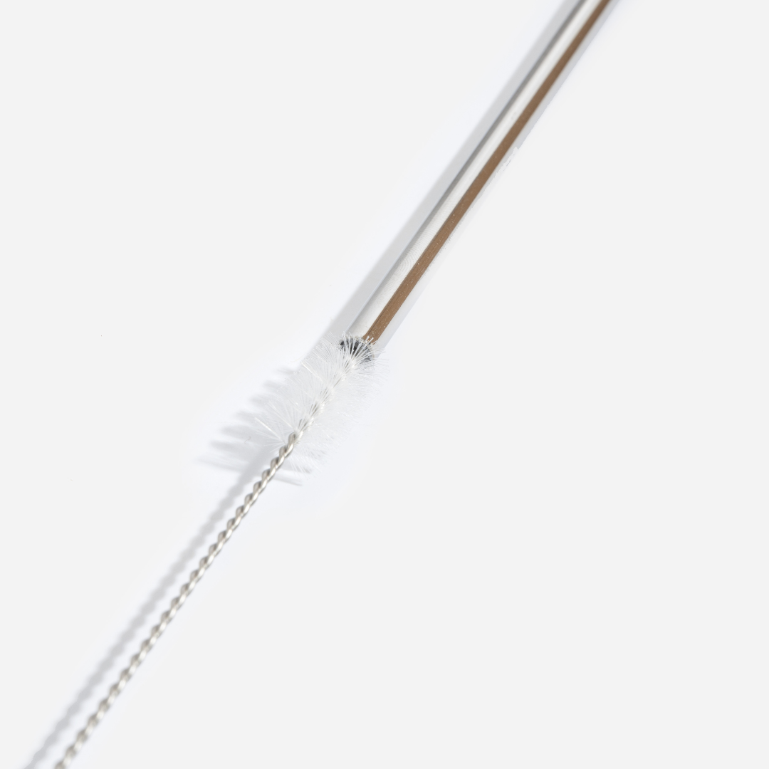 Pack de 10 pailles en inox réutilisables