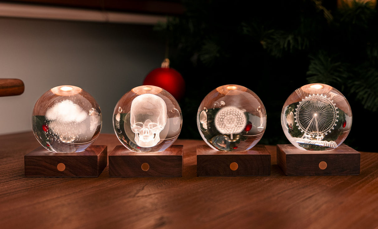 Luz de cristal ámbar