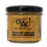 Caviar de lentilles vertes à l'indienne