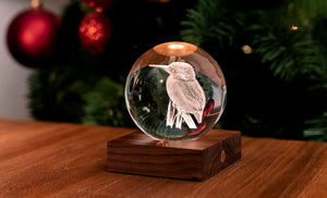 Luz de cristal ámbar